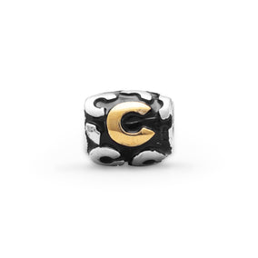 Two Tone "C" Bead
