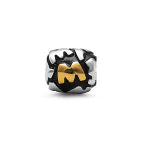 Two Tone "M" Bead