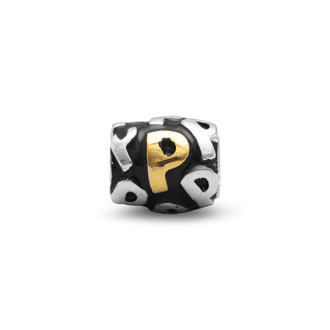 Two Tone "P" Bead