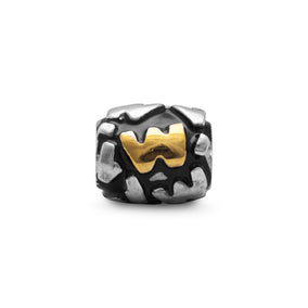 Two Tone "W" Bead