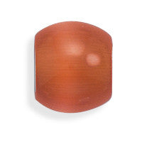 Orange Glass Cat's Eye Bead