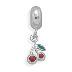 Red Cherries Charm Bead