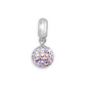 AB Crystal Ball Charm Bead