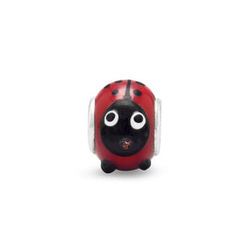 Red and Black Lady Bug Bead