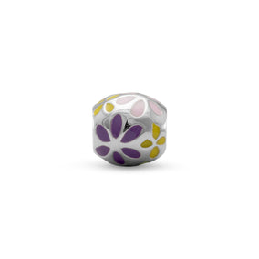 Multicolored Flower Bead