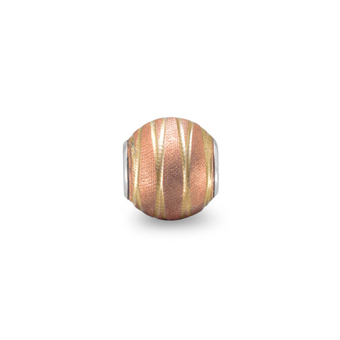 14 Karat Gold Plated Diamond Cut Bead
