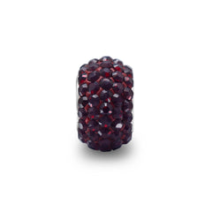 Garnet Red Pave Crystal Bead