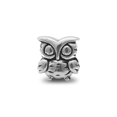 Oxidized Owl Bead