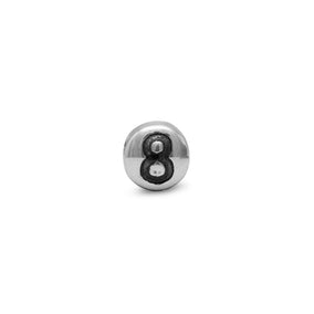 Oxidized Number "8" Bead