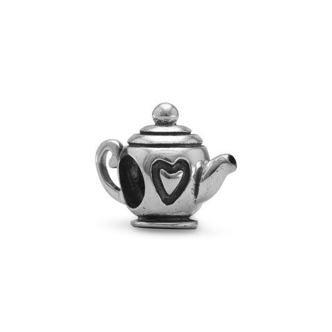 Oxidized Tea Pot Bead