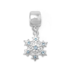 Snowflake Charm Bead