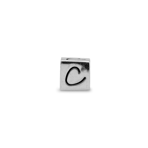 Oxidized "c" Cube Bead