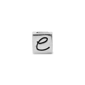 Oxidized "e" Cube Bead