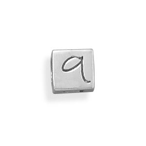 Oxidized "q" Cube Bead