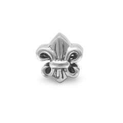 Oxidized Fleur de Lis Bead
