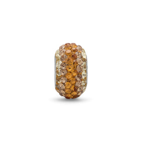Graduated Yellow to Gold Crystal Bead
