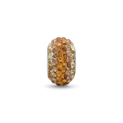 Graduated Yellow to Gold Crystal Bead