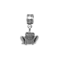 Oxidized Frog Charm Bead