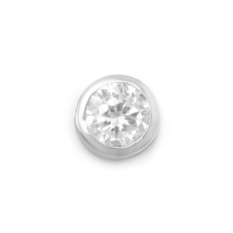 8mm Round Bezel CZ Slide
