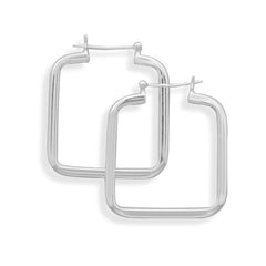 2 x 29mm Square Hoop Earrings