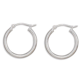 2mm x 20mm Hoop Earrings with Click