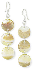 Shell Drop French Wire Earrings