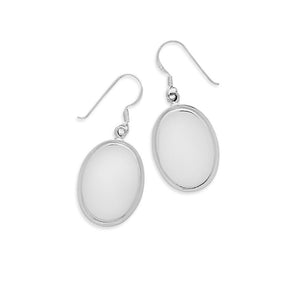 Polished Engravable Earrings on French Wire