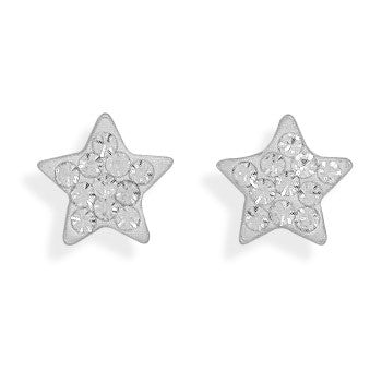 Crystal Star Stud Earrings