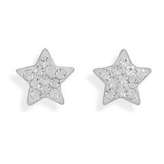 Crystal Star Stud Earrings