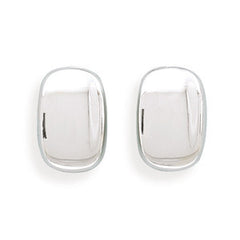 Rectangular Concave Clip-On Earrings