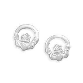 Claddagh Stud Earrings