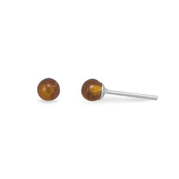 Baltic Amber Stud Earrings