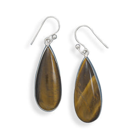 Tiger's Eye Drop Earrings