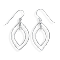 Twist Wire Double Drop French Wire Earrings