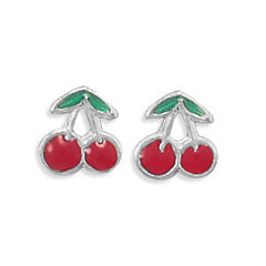 Cherry Stud Earrings