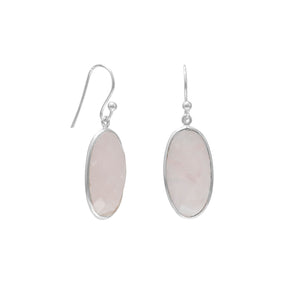 Rose Quartz French Wire Earrings