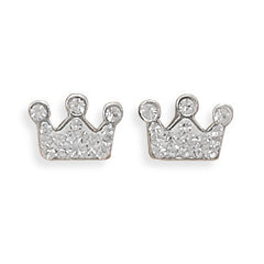 Crystal Crown Earrings