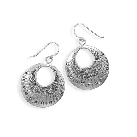 Dot and Wave Design Earrings