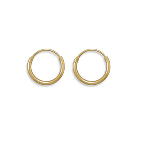 12/20 Gold Filled 1mm x 13mm Hoops