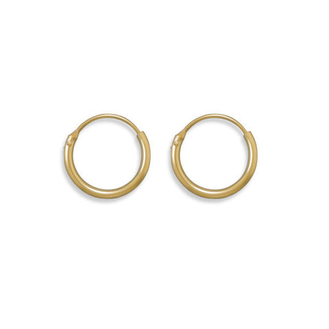 12/20 Gold Filled 1mm x 13mm Hoops