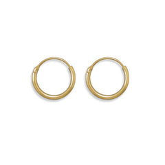 12/20 Gold Filled 1mm x 13mm Hoops