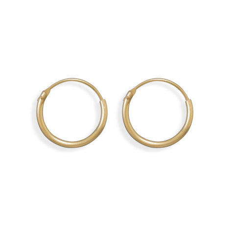 12/20 Gold Filled 1mm x 16mm Hoops