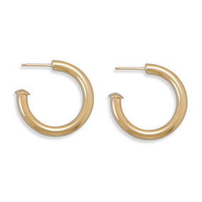 14/20 Gold Filled 3mm x 25mm 3/4 Hoops