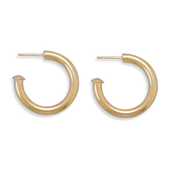 14/20 Gold Filled 3mm x 25mm 3/4 Hoops