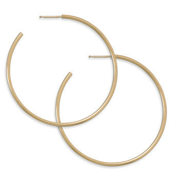 14/20 Gold Filled 1.5mm x 49mm 3/4 Hoops