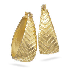 14 Karat Gold Plated Hoops with 