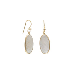 14 Karat Gold Plated Rutilated Quartz Earrings