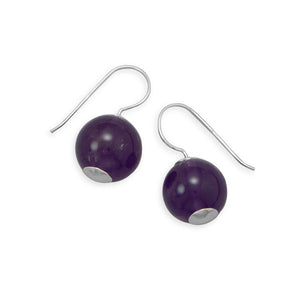 Amethyst Bead Earrings