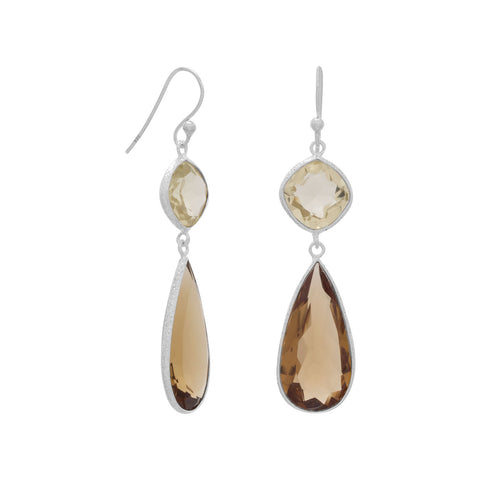 Quartz Drop Earrings