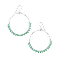 Chrysophase Bead Earrings